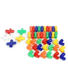 Little Genius Pipe Link Set Multicolour - 45 Pieces 