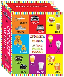 Art Factory Words Puzzle & Book Kit Multicolour - Pack of 24 Pieces