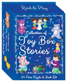 Art Factory Toy Box Stories Book & Puzzle Kit -24 Pieces 