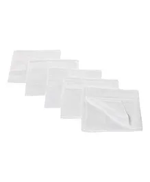 Tinycare Cloth Square Nappy Small White - Set Of 5