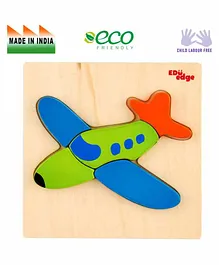Eduedge Airplane Board Puzzle - Green Blue