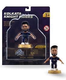 CRICKET ICONS Kolkata Knight Riders Collectible Rinku Singh 3-Inch Premium Display Figure with 360° Rotatable Head, Ideal for IPL Fans and Cricket Memorabilia Collectors