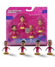 Cricket Icons - Rajasthan Royals Versatile Team Collectible Figurine  Pack of 4, IPL Edition, Miniature Collectables with 360° Rotatable Heads  Sports Fan Memorabilia for Cricket Fans & Collectors