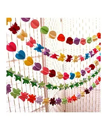 Balloon Junction 3-D Paper Garland - Multicolour
