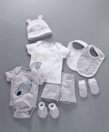 My Milestones Infant Essentials Gift Set SS Grey - 8 Pieces