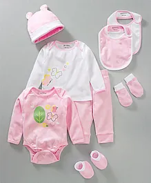 My Milestones Infant Essentials Gift Set FS Pink - 8 Pieces