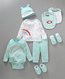 My Milestones Infant Essentials Gift Set FS Aqua - 8 Pieces