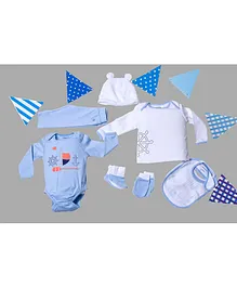 My Milestones Infant Essentials Gift Set FS Baby Blue - 8 Pieces