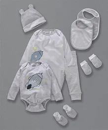 My Milestones Infant Essentials Gift Set FS Grey - 8 Pieces