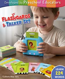 Intelliskills Flashcards & Rechargeable
                        Talker Set | 224 Words-12 Topics | Audio Reader,
                        112 Double-Sided Cards, 1 Cable | Vocabulary
                        & Listening Skills |Educator Recommended
                        |BIS Certified |Gifting
