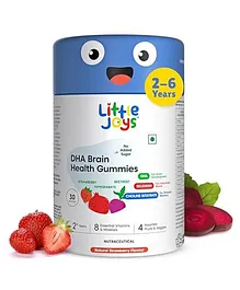 Little Joys DHA Omega 3 Brain Gummies
                              Improved Concentration & Mood with No
                              Added Sugar - 30 Gummies