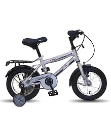 Vaux Plus MTB Bicycle With Training Wheels Silver - 12 inches