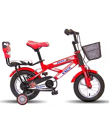 Vaux Bicycle With Trainer Wheels Red - 12 inches