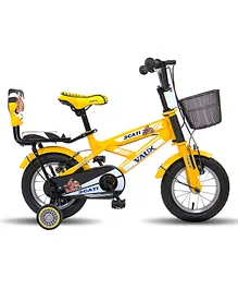 Vaux Bicycle With Trainer Wheels Yellow - 12 inches