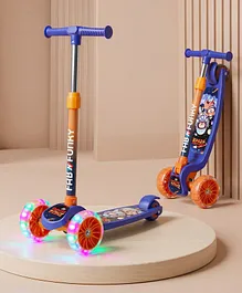 3 Wheel Kids Scooter with PU LED Wheels -
                        Dark Blue| 4-Level Adjustable Height|Weight
                        Capacity upto 50 Kg|Toy for 2 to 12 yrs
                        Boys&Girls| Activity Gifting Option|Compact
                        Fold|Lean-to-Steer