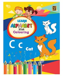 Learn Alphabets With Colouring Book - English