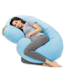 Get It Full Body C Shaped Pregnancy Pillow - Blue
