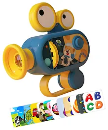 NEGOCIO Projector Flashlights for Kids -
                        Projector Lamp for Girls Fun Cognition Bedtime
                        Toy, Led Projector Flashlights for Kids- Blue