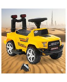 Joyride Vroom Jeep Rechargeable 2-7 Years Kids' SUV Toy Car YELLOW
