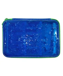 Smilykiddos Single Compartment Pencil Box - Blue & Green