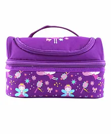 Smilykiddos Double Decker Lunch Box Bag Fairy Print - Purple