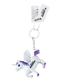 Smilykiddos Unicorn Key Chain - White & Purple