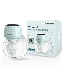 roboson Wearable Electrical Breast
                              Pump Automatic Electric Milk Feeding
                              Pumping Machine with 3 Modes & 9
                              levels Large 1400 mah battery 150 ml Milk
                              Cup 1 Year Warranty - Sea Green
