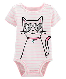 Carter's Cat Collectible Bodysuit - Pink
