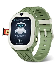 Sekyo Neo AI Kids Smartwatch with 4G Video Call WhatsApp GPS Tracker Activity & Step Tracker AI Learning Habit Coach Camera SOS Edu-Games 8GB 4G/5G SIM Support Parental App - Green