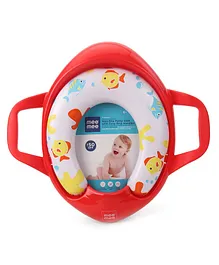 Mee Mee Soft Cushioned Potty Seat With Support Handles - Red