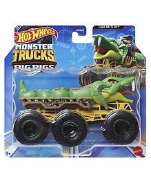 Hot Wheels Monster Trucks Big Rigs, 1:64 Scale Die-Cast Toy Truck with 6 Wheels (Styles May Vary)