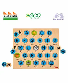 Eduedge Wooden Alpha Phono Puzzle Educational Toy - Multicolor