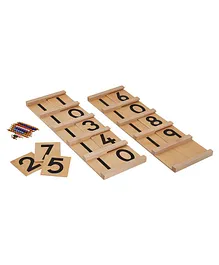 Eduedge Wooden Teen Board & Bead Box - Multicolour