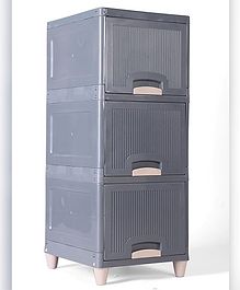 Rasvesh Plastic Modular Drawer Storage Chest of Drawers Organizer Storage Box, Large Stomo Racks for Multipurpose grey 3xl