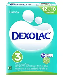 Dexolac Stage 3 Follow Up Infant Milk Formula Powder BIB Pack - 400 gm  