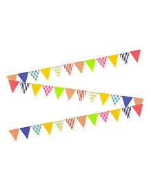 AMFIN Party Bunting Flag Banner - Multi Colour 