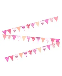 AMFIN Party Bunting Flag Banner - Pink