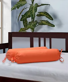 The Baby Atelier Bolster Cover Without Fillers - Orange
