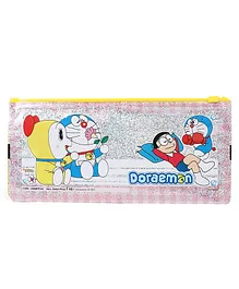 Doraemon Sparkle Pencil Pouch - Yellow