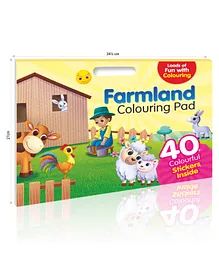 My Big Farmland Colouring Pad With Carry Handle And Reference Sticker - English