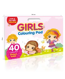 My Big Girls Colouring Pad With Carry Handle And Reference Sticker - English