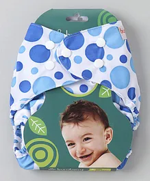 Bumberry Diaper Cover Blue Dots With 1 Free Wet Insert