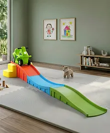 Push On Ride On Car with Roller Coaster
                        Slope - Green| High Backrest| Safe & Fun
                        Activity| Easy to Assemble, Storage| Perfect
                        Indoor & Outdoor Playset| Toy for 2-5 Years|
                        BIS Certified