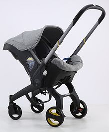 Purple Tots Travel Cabin Stroller - Grey