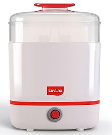 LuvLap 3-in-1 Electric Steam Sterilizer with Auto Shut-Off and 8-Minute Fast Sterilization - White