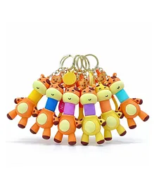 Paper Moon Pop Tube Giraffe Keychain Toy Cute kawaii Keyholder Keyring for Bagpacks, 1pc - Design May Vary