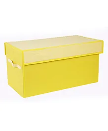 My Gift Booth Toy Sorter Storage Box Checks Print - Yellow