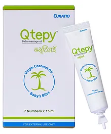 Curatio Qtepy Natural Virgin Coconut Oil Pack of 7 - 15 ml each