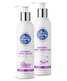 The Moms Co. Natural Baby Shampoo & Baby Wash - 200 ml each
