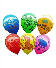 Party Propz Jungle Theme Latex Balloon Multicolour - 25 Pieces